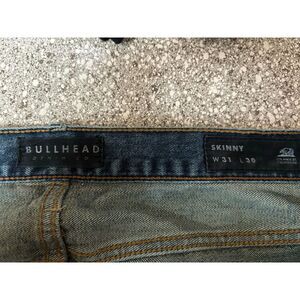 Bullhead Mens Jeans Size 31 x 30 Skinny Jeans Dark Blue Vintage Bullhead Jeans